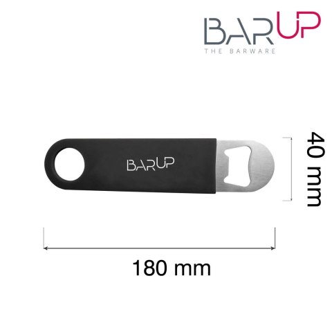 Otwieracz do butelek, BarUp, czarny 180x40mm Otwieracz do butelek, BarUp, czarny 180x40mm
