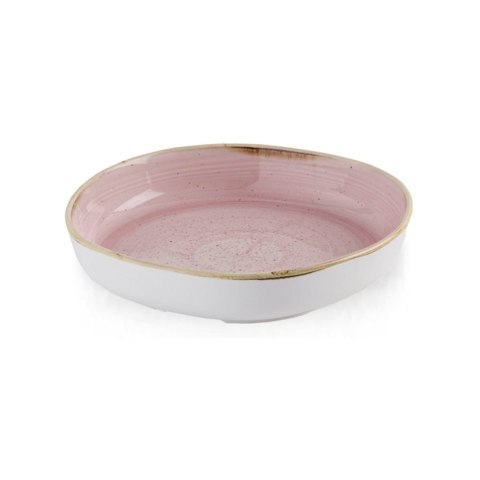Talerz organiczny z wysokim rantem Stonecast Petal Pink Talerz organiczny z wysokim rantem Stonecast Petal Pink