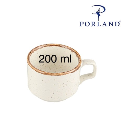 Filiżanka sztaplowana do kawy i herbaty Sand, 200ml Filiżanka sztaplowana do kawy i herbaty Sand, 200ml