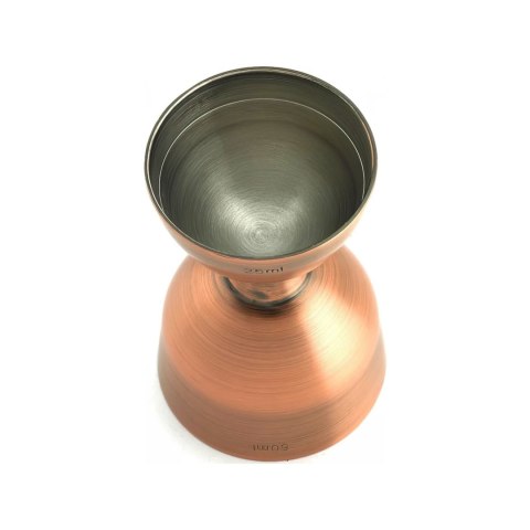 Miarka barmańska Bell z prostą krawędzią, antyczna miedź, BarFly, 25/50ml Miarka barmańska Bell z prostą krawędzią, antyczna miedź, BarFly, 25/50ml