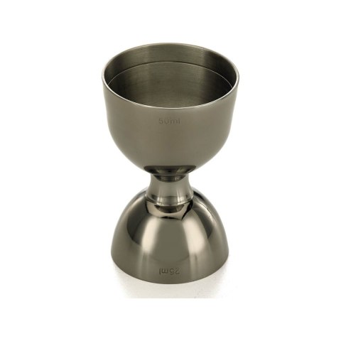 Miarka barmańska Bell z prostą krawędzią, czarna, BarFly, 25/50ml Miarka barmańska Bell z prostą krawędzią, czarna, BarFly, 25/50ml