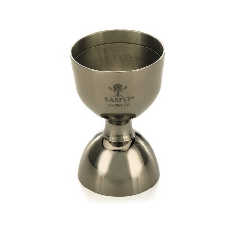 Miarka barmańska Bell z prostą krawędzią, czarna, BarFly, 25/50ml Miarka barmańska Bell z prostą krawędzią, czarna, BarFly, 25/50ml