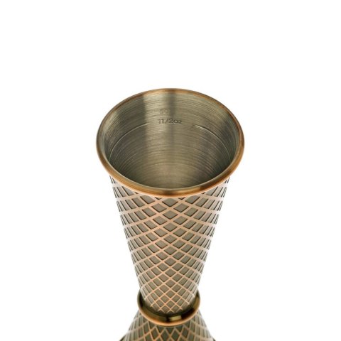 Miarka barmańska w stylu japońskim Diamond Lettice, antyczna miedź, BarFly, 30/60ml Miarka barmańska w stylu japońskim Diamond Lettice, antyczna miedź, BarFly, 30/60ml