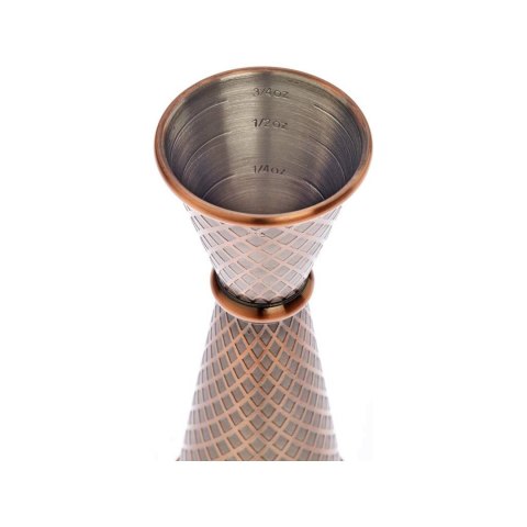 Miarka barmańska w stylu japońskim Diamond Lettice, antyczna miedź, BarFly, 30/60ml Miarka barmańska w stylu japońskim Diamond Lettice, antyczna miedź, BarFly, 30/60ml