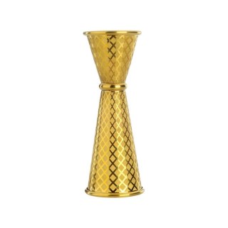 Miarka barmańska w stylu japońskim Diamond Lettice, złota, BarFly, 30/60ml