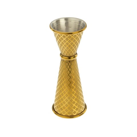 Miarka barmańska w stylu japońskim Diamond Lettice, złota, BarFly, 30/60ml Miarka barmańska w stylu japońskim Diamond Lettice, złota, BarFly, 30/60ml