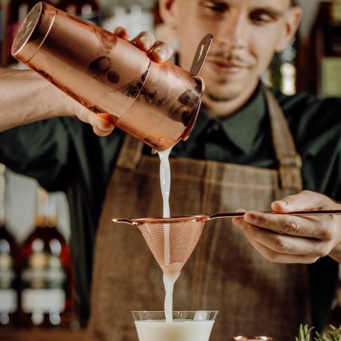 Shaker barmański 3-częściowy w stylu japońskim Diamond Lettice, miedź, BarFly 700ml Shaker barmański 3-częściowy w stylu japońskim Diamond Lettice, miedź, BarFly 700ml
