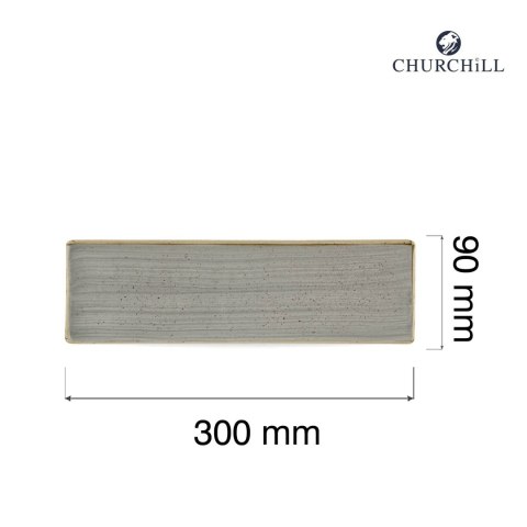 Taca porcelanowa Stonecast Peppercorn Grey, 300x90mm Taca porcelanowa Stonecast Peppercorn Grey, 300x90mm