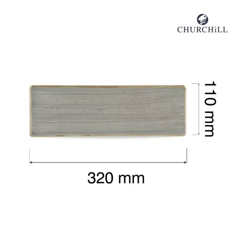Taca porcelanowa Stonecast Peppercorn Grey, 320x110mm Taca porcelanowa Stonecast Peppercorn Grey, 320x110mm