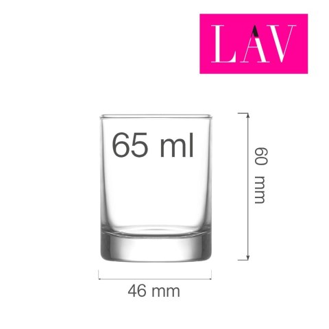 Kieliszek shot Rotterdam, 65ml, LAV (dawniej LV-LBR308Z) Kieliszek shot Rotterdam, 65ml, LAV (dawniej LV-LBR308Z)