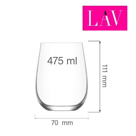 Szklanka Paris, 475ml, LAV (dawniej LV-GAI365Z) Szklanka Paris, 475ml, LAV (dawniej LV-GAI365Z)