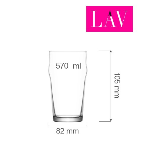 Szklanka do piwa Berlin 570 ml, LAV (dawniej LV-NON371XZ) Szklanka do piwa Berlin 570 ml, LAV (dawniej LV-NON371XZ)