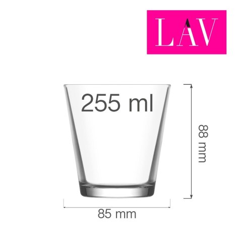 Szklanka do whiskey Helsinki 255 ml, LAV (dawniej LV-HER230Z) Szklanka do whiskey Helsinki 255 ml, LAV (dawniej LV-HER230Z)