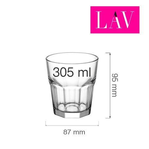 Szklanka niska Amsterdam, 305 ml, LAV (dawniej LV-ARA233Z) Szklanka niska Amsterdam, 305 ml, LAV (dawniej LV-ARA233Z)
