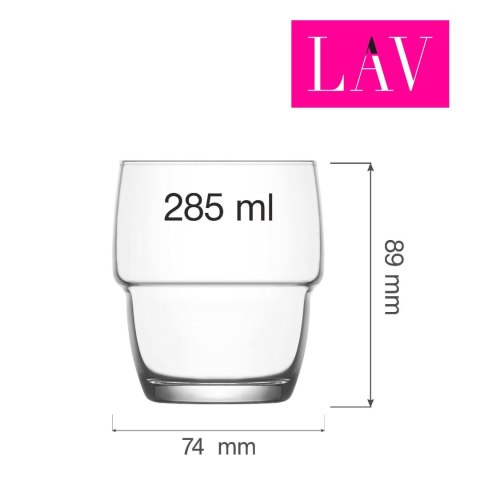 Szklanka niska Valetta, 285ml, LAV (dawniej LV-GLT339Z) Szklanka niska Valetta, 285ml, LAV (dawniej LV-GLT339Z)
