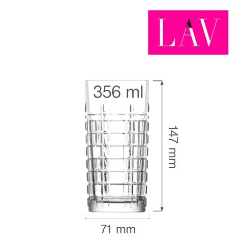 Szklanka wysoka Glasgow 356 ml, LAV (dawniej LV-BRT440XZ) Szklanka wysoka Glasgow 356 ml, LAV (dawniej LV-BRT440XZ)