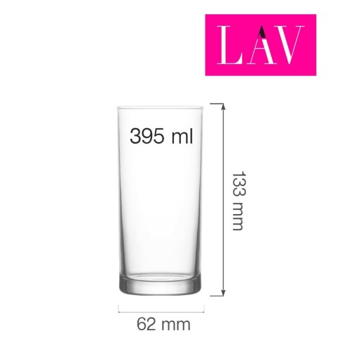 Szklanka wysoka Rotterdam 295 ml, LAV (dawniej LV-LBR320Z) Szklanka wysoka Rotterdam 295 ml, LAV (dawniej LV-LBR320Z)