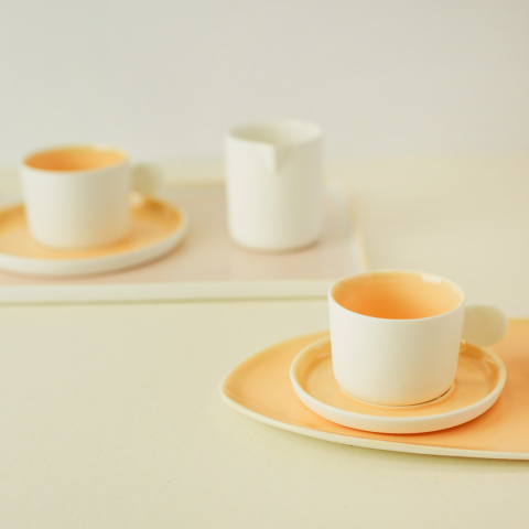 ETER Filiżanka do espresso 100 ml, łososiowa / VERLO ETER Filiżanka do espresso 100 ml, łososiowa / VERLO