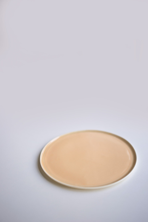 ETER Talerz płaski okrągły 18 cm, łososiowy / VERLO ETER Talerz płaski okrągły 18 cm, łososiowy / VERLO