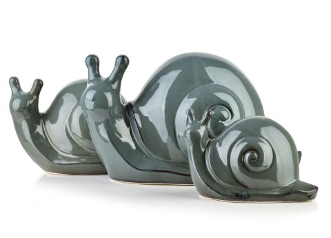 MAVE BLUE Figura ślimak ceramiczny 19x11x11cm MAVE BLUE Figura ślimak ceramiczny 19x11x11cm