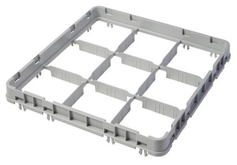 Nadstawka do koszy Half Drop 500x500 mm szara, model E2, 16 przegródek, Cambro Nadstawka do koszy Half Drop 500x500 mm szara, model E2, 16 przegródek, Cambro