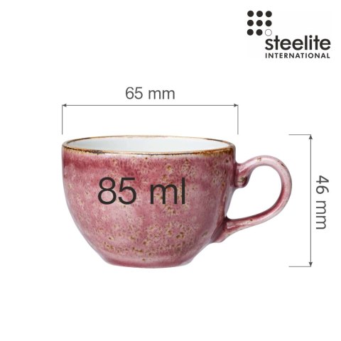 Filiżanka do espresso Empire Craft Raspberry 85 ml