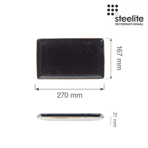 Półmisek prostokątny Craft Liquorice 270 mm x 167 mm Półmisek prostokątny Craft Liquorice 270 mm x 167 mm
