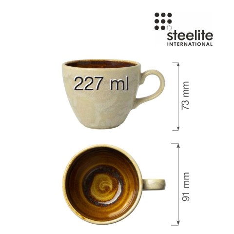 Filiżanka do kawy i herbaty Aurora Vesuvius Amber 227 ml Filiżanka do kawy i herbaty Aurora Vesuvius Amber 227 ml