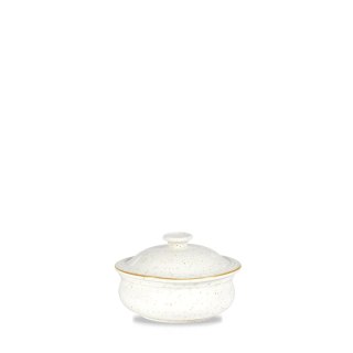 Garnek z pokrywką Stonecast Barley White, 140mm, 430ml