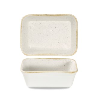 Naczynie do lasagne prostokątne Stonecast Barley White, 160x120x50mm, 600ml