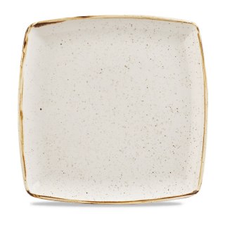 Talerz kwadratowy głęboki Stonecast Barley White, 300x300mm