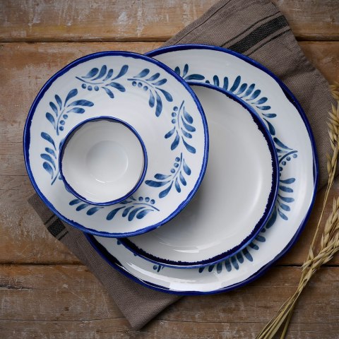 Talerz płytki coupe o organicznym kształcie Harvest Mediterranean, 230mm
