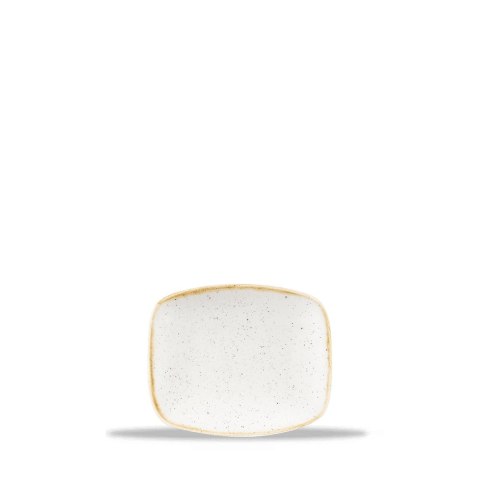 Talerz podłużny szefa kuchni Stonecast Barley White, 150x130mm