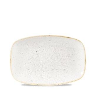 Talerz podłużny szefa kuchni Stonecast Barley White, 240x160mm