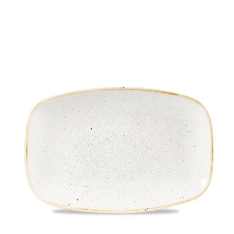 Talerz podłużny szefa kuchni Stonecast Barley White, 240x160mm