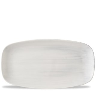 Talerz podłużny szefa kuchni Stonecast Canvas Grey, 360x190mm