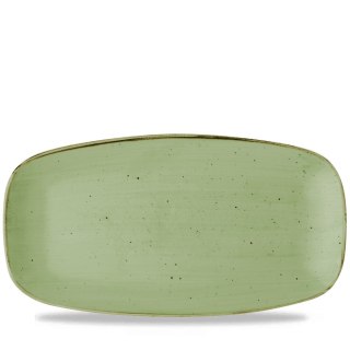 Talerz podłużny szefa kuchni Stonecast Sage Green, 360x190mm