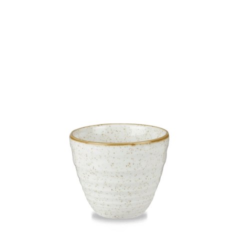 Kubek na frytki ryflowany Stonecast Barley White, 100x80mm, 280ml