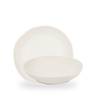 Miska głęboka o organicznym kształcie Stonecast Barley White, 250mm, 1160ml