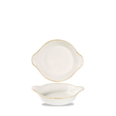Naczynie okrągłe z uszami Stonecast Barley White, małe, 150x180mm, 300ml