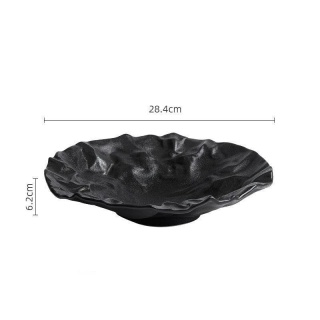 New Home Deep - Talerz głęboki Czarny 284 mm