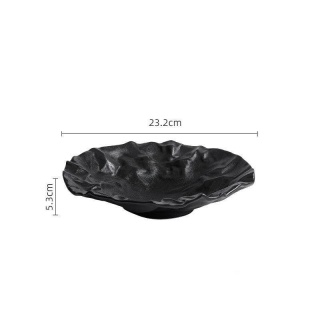 New Home Deep - Talerz głęboki Czarny 232 mm