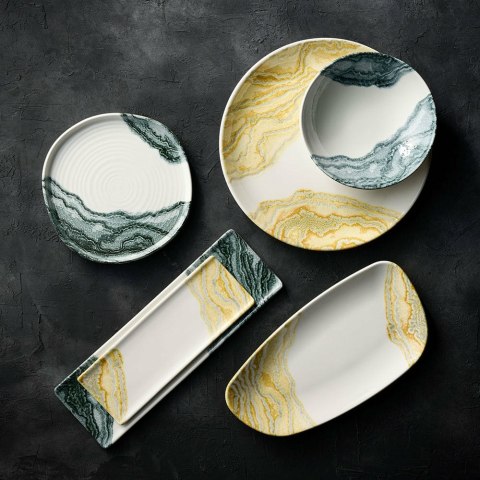 Talerz Geo szefa kuchni Tide Gold, 300x155mm