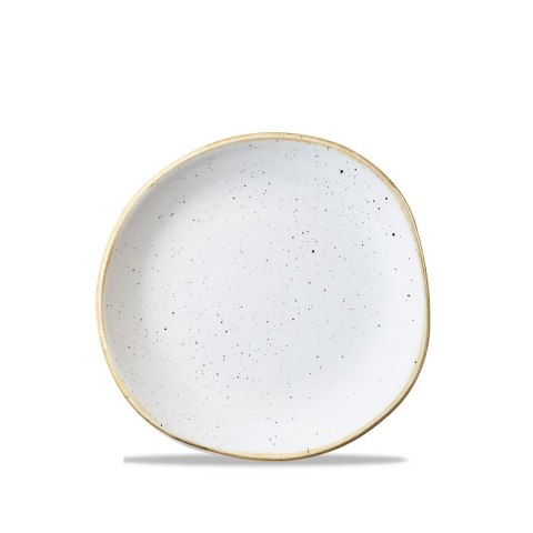 Talerz okrągły o organicznym kształcie Stonecast Barley White, 190mm