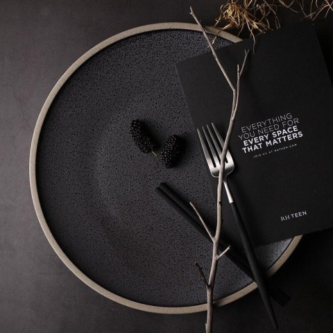 Talerz płytki 210mm Black Crystal