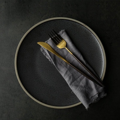Talerz płytki 210mm Black Crystal
