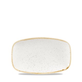 Talerz podłużny szefa kuchni Stonecast Barley White, 200x120mm