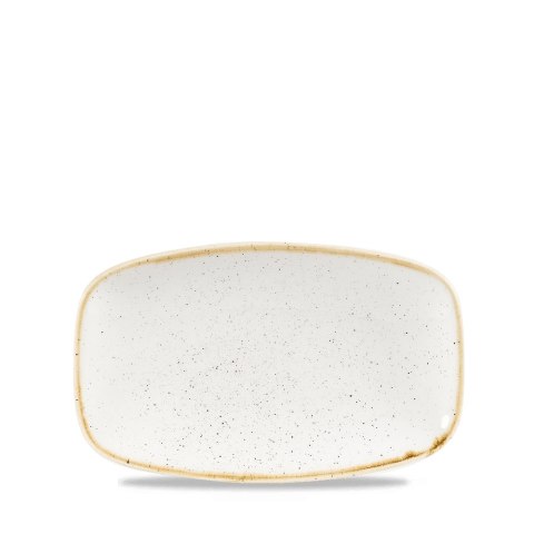 Talerz podłużny szefa kuchni Stonecast Barley White, 200x120mm