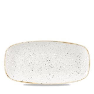 Talerz podłużny szefa kuchni Stonecast Barley White, 300x130mm