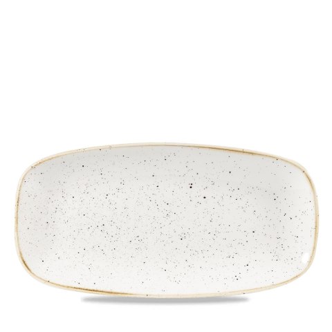 Talerz podłużny szefa kuchni Stonecast Barley White, 300x130mm
